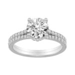 0.6 Ct. Center & 1 Ct. T.w. Lab-grown Diamond Round Bridal Ring Set - Ultimate Value® - Novello